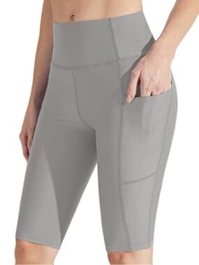 lululemon athletica High-Rise Gray Biker Shorts with Side Pocket